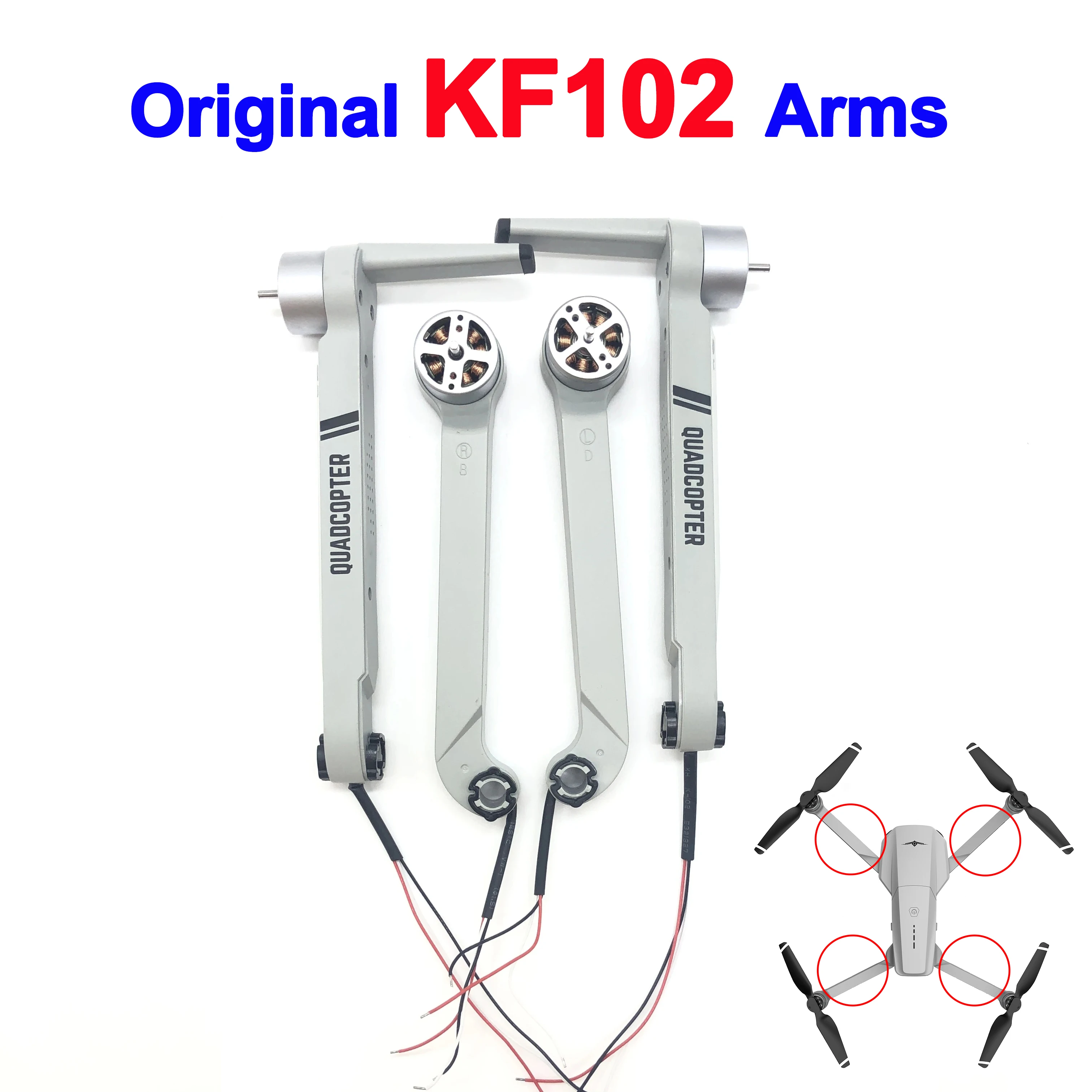 Drone Gimbal 2 Axis - KF102 MAX Voor Achter Arm Reserve