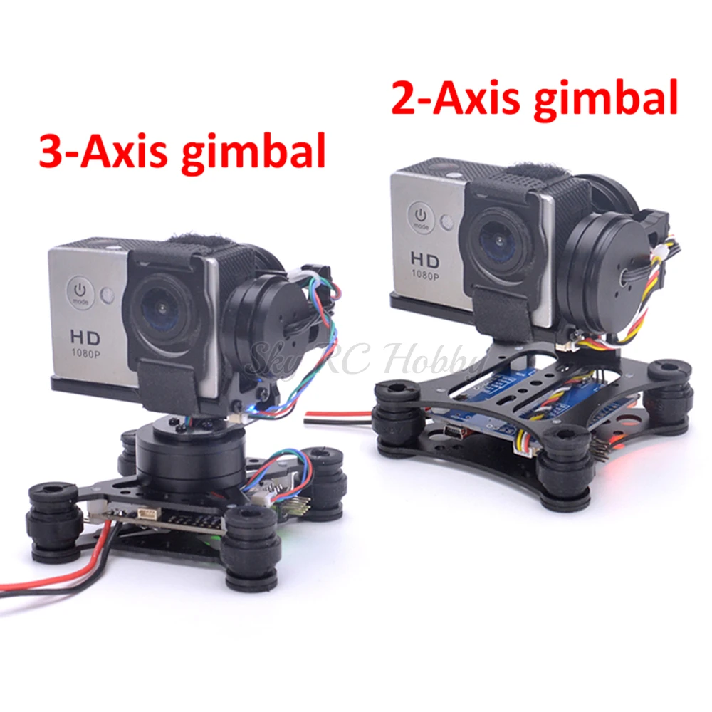 Drone Gimbal For Gopro - Lichtgewicht 2-As/3-Axis Borstelloze Gimbal Board Voor