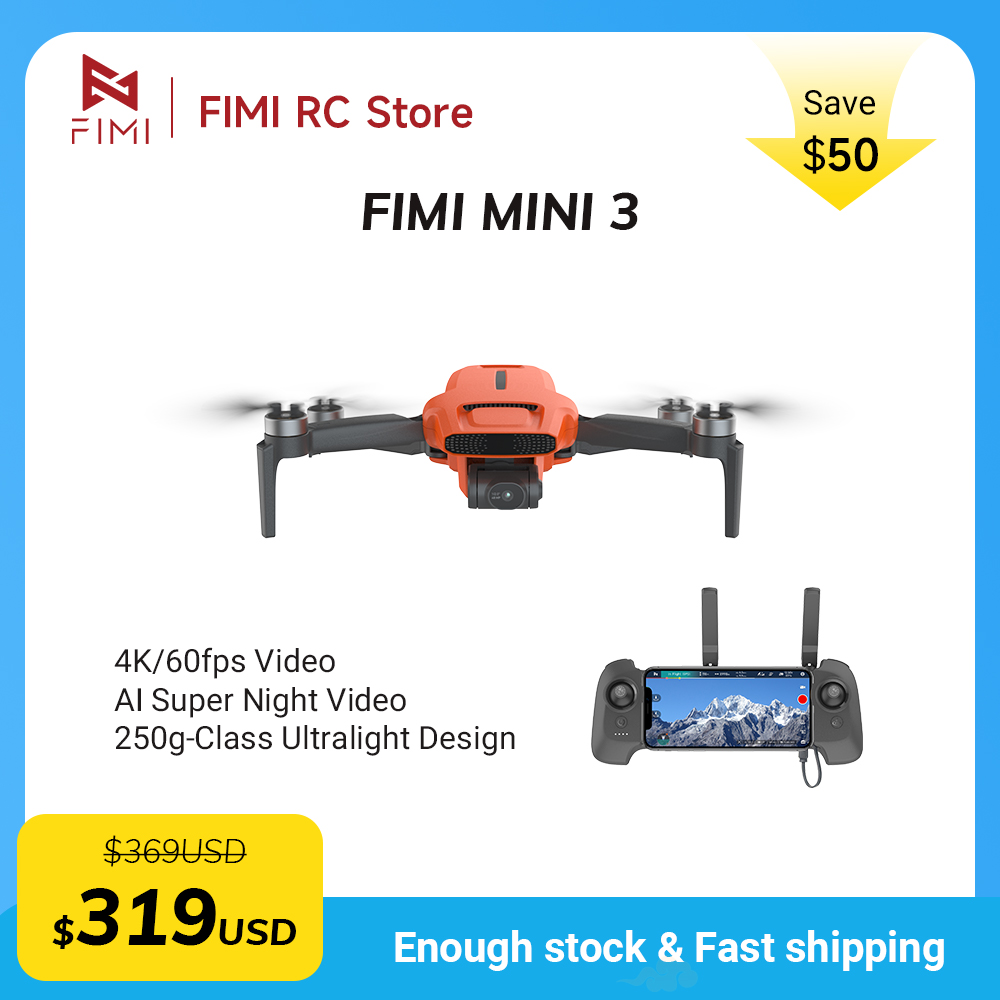 Drone Gimbal 3 Axis - FIMI MINI 3 Camera Drone 4K