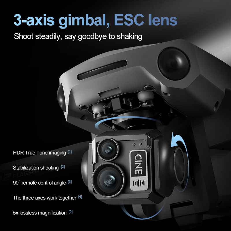 8K 3-assige Gimbal Brushless 7 - Drone Gimbal Case recensie en prijs