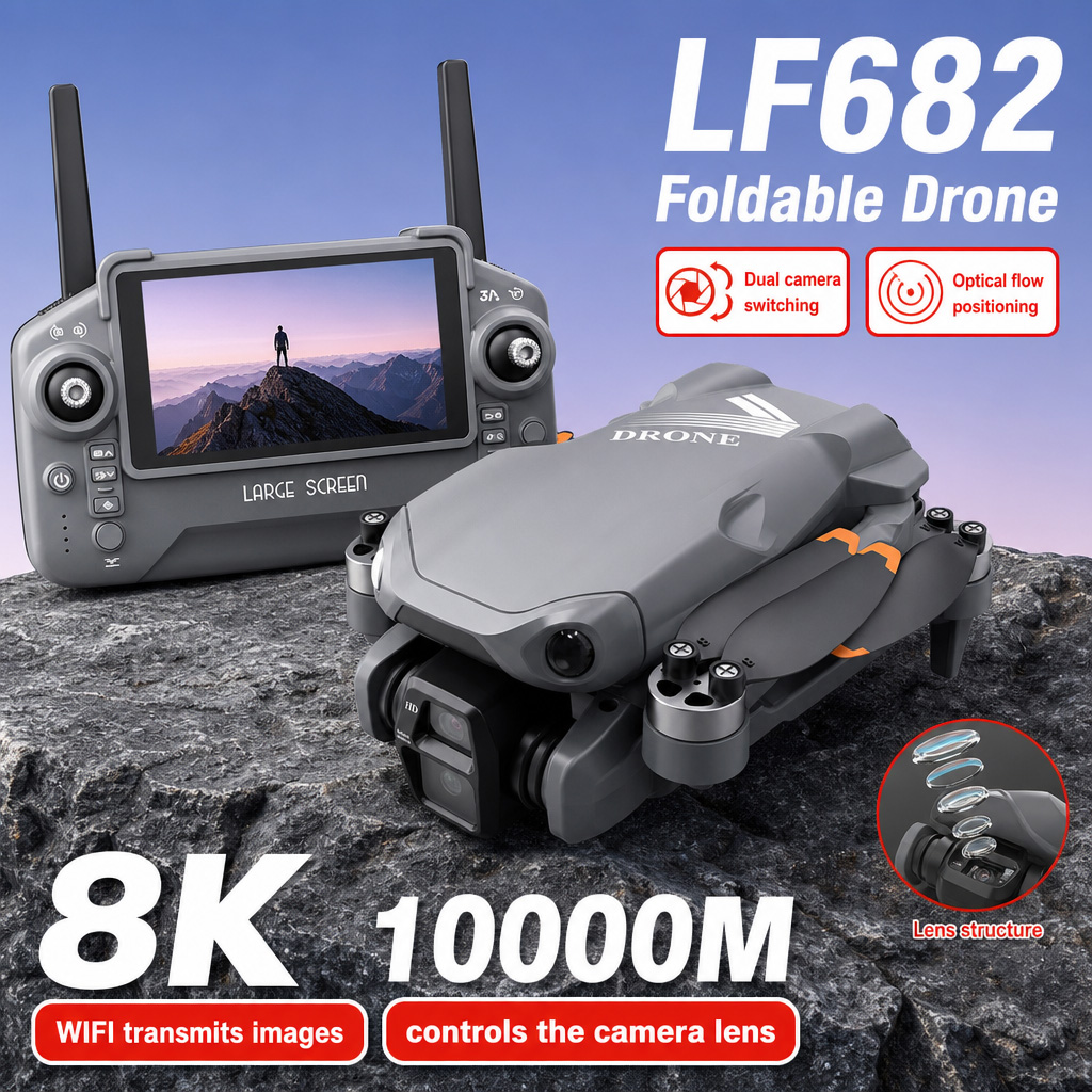Luchtfoto LF682 Drone 8K HD Du - Drone Gimbal Case recensie en prijs