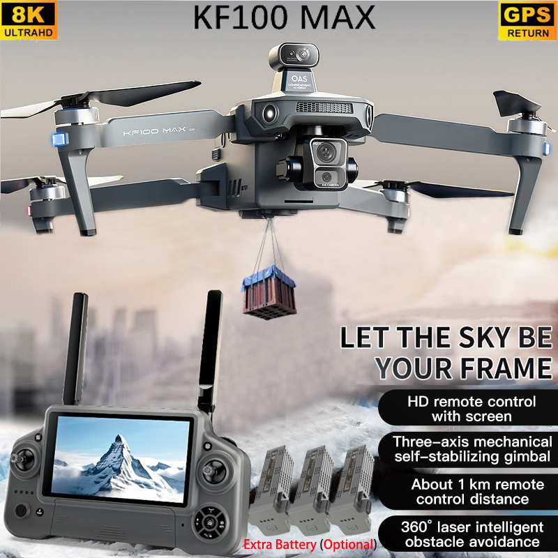 KF100 MAX GPS Drone 4K Camera  - Drone Gimbal 3 Axis recensie en prijs